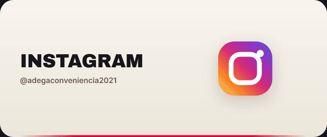 Instagram da Adega